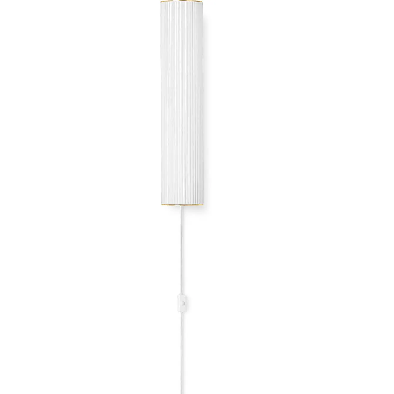 Ferm Living Vuelta Wall Lamp Brass 40 Cm, White