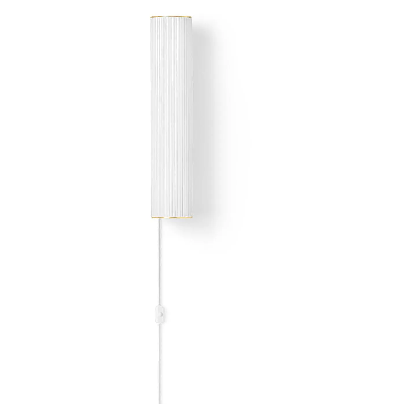 Ferm Living Vuelta Wall Lamp Brass 40 Cm, White