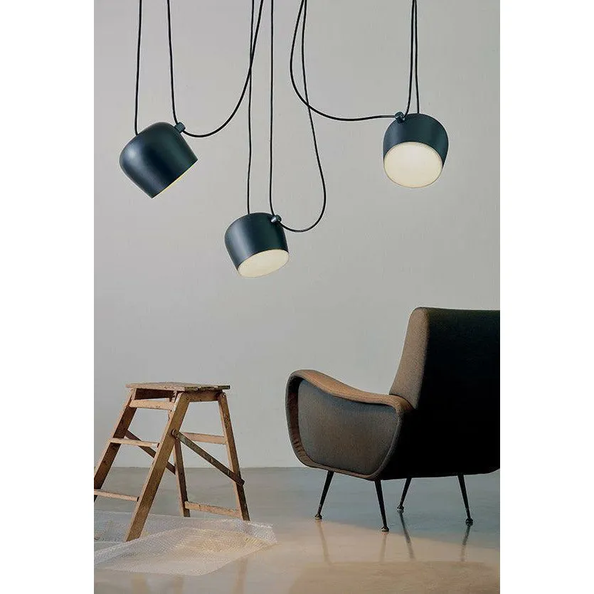 Flos Aim Small Led Pendant, Blue Steel