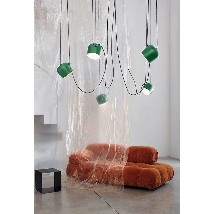 Flos Aim Small Led Pendant, Blue Steel