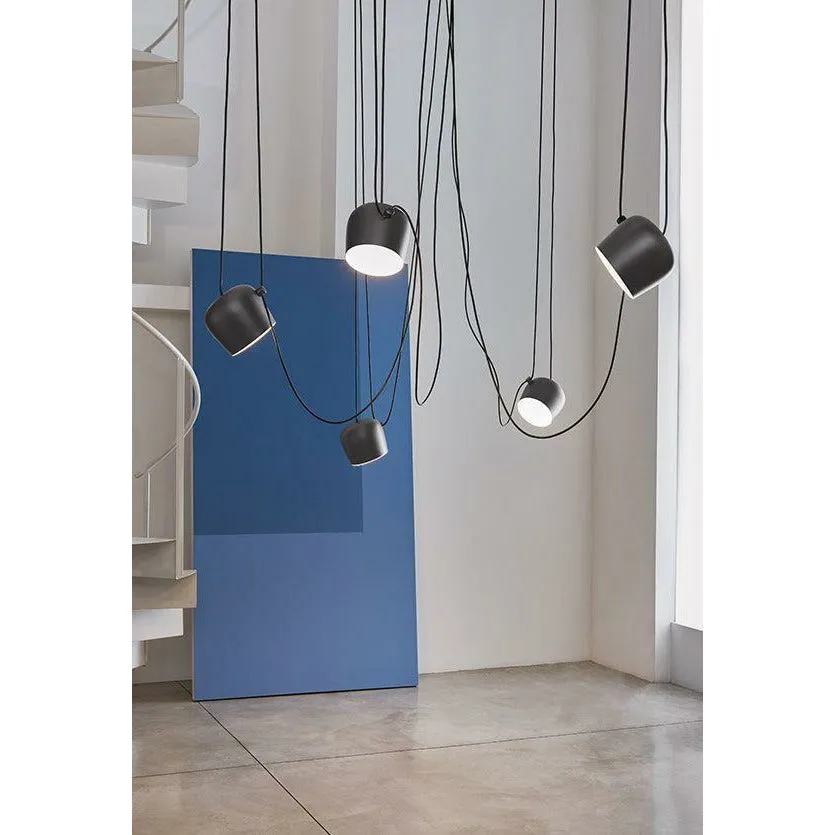 Flos Aim Small Led Pendant, Blue Steel