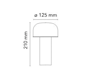Flos Bellhop Table Lamp, Matt Black