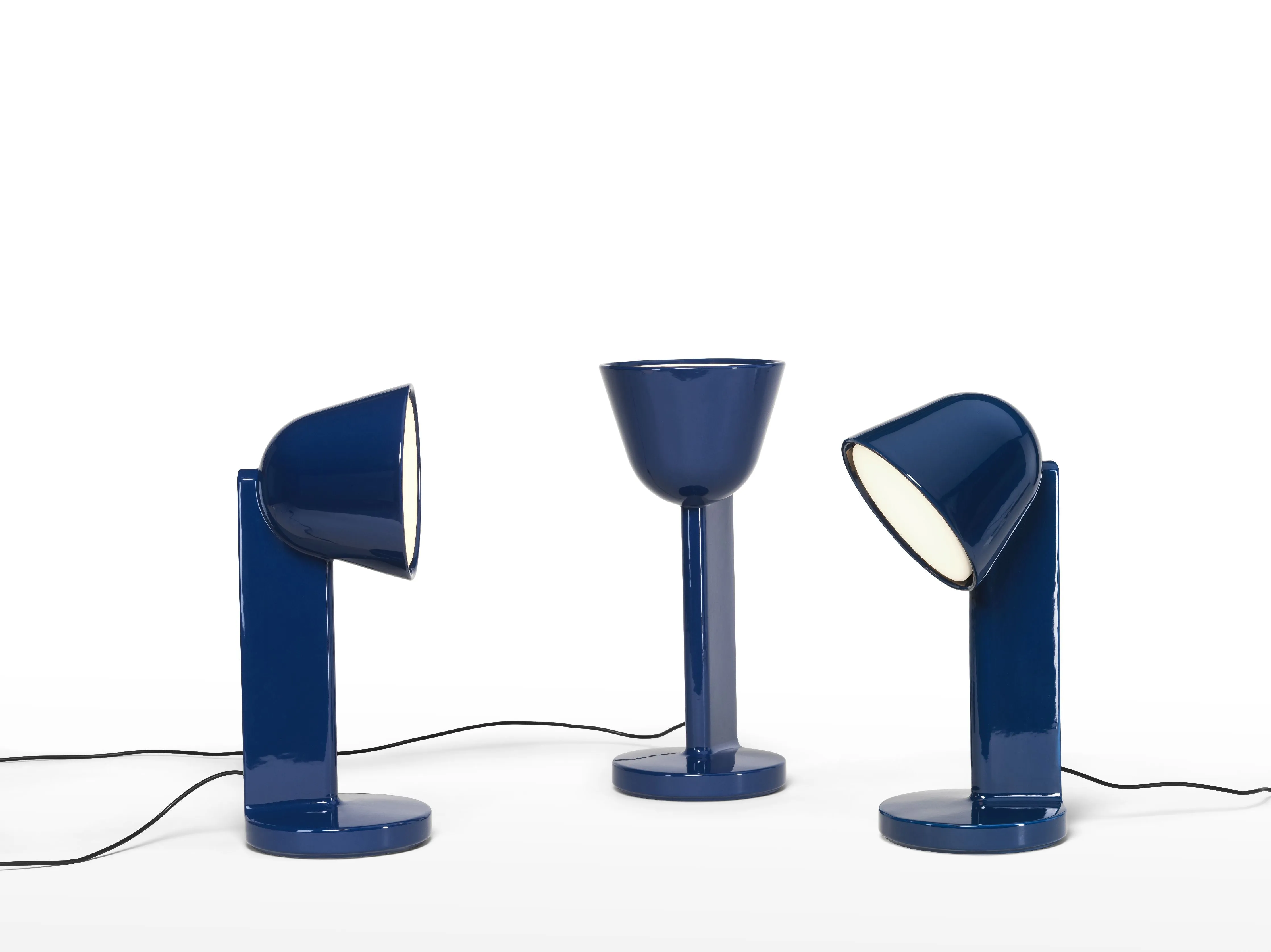 Flos Cramique Table Lamp Down, Navy Blue