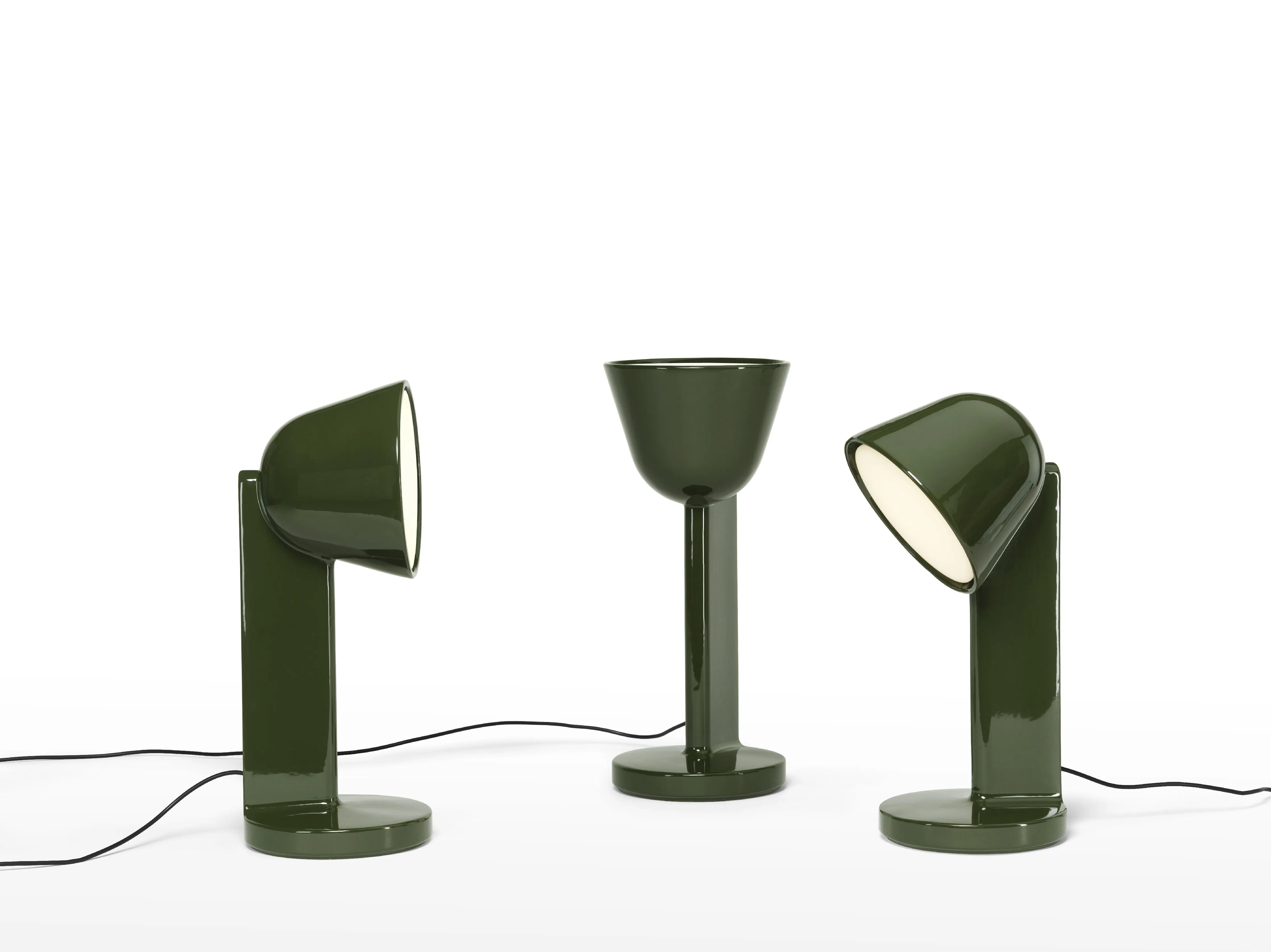 Flos Cramique Table Lamp Side, Moss Green