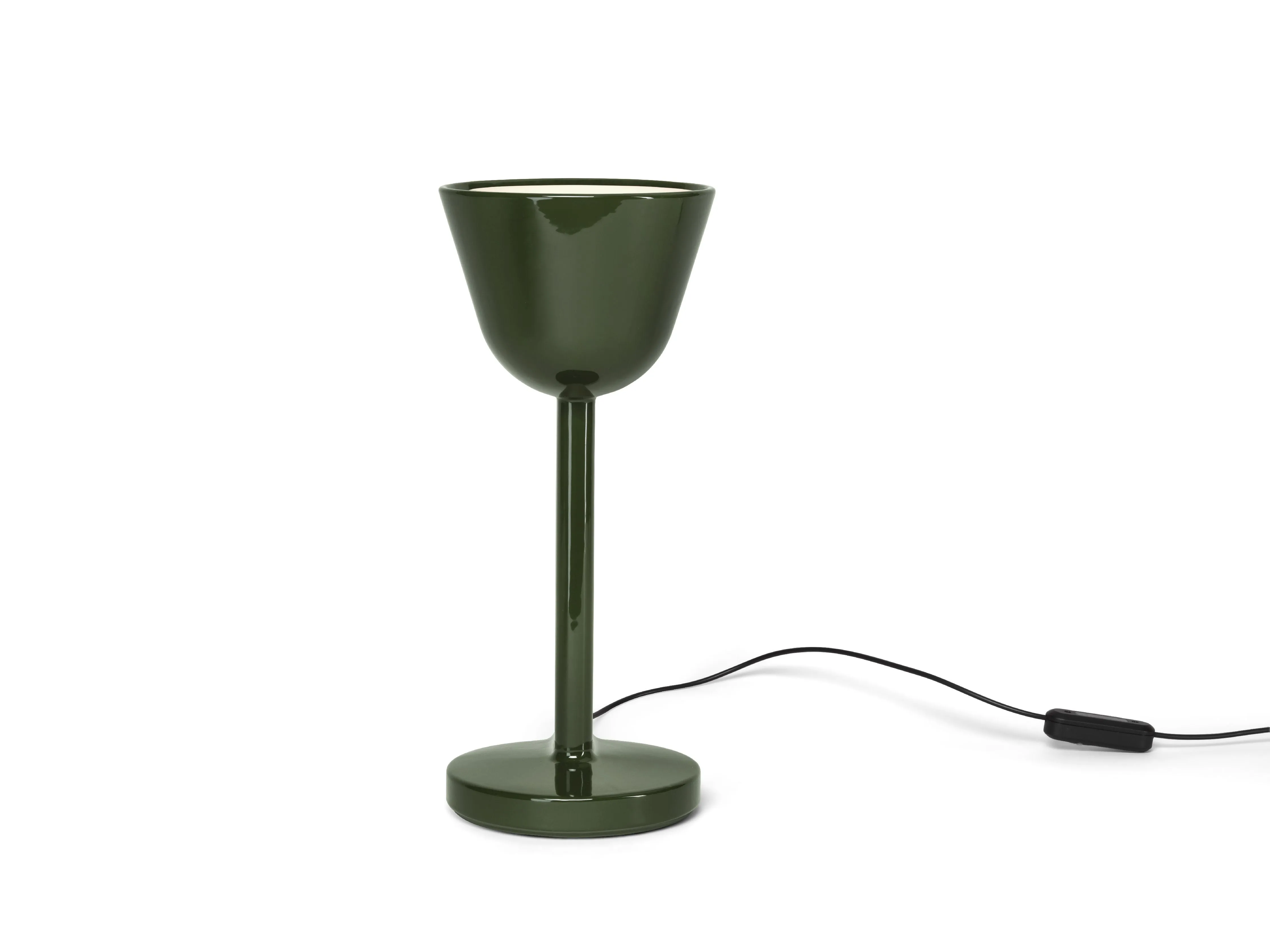 Flos Cramique Table Lamp Up, Moss Green