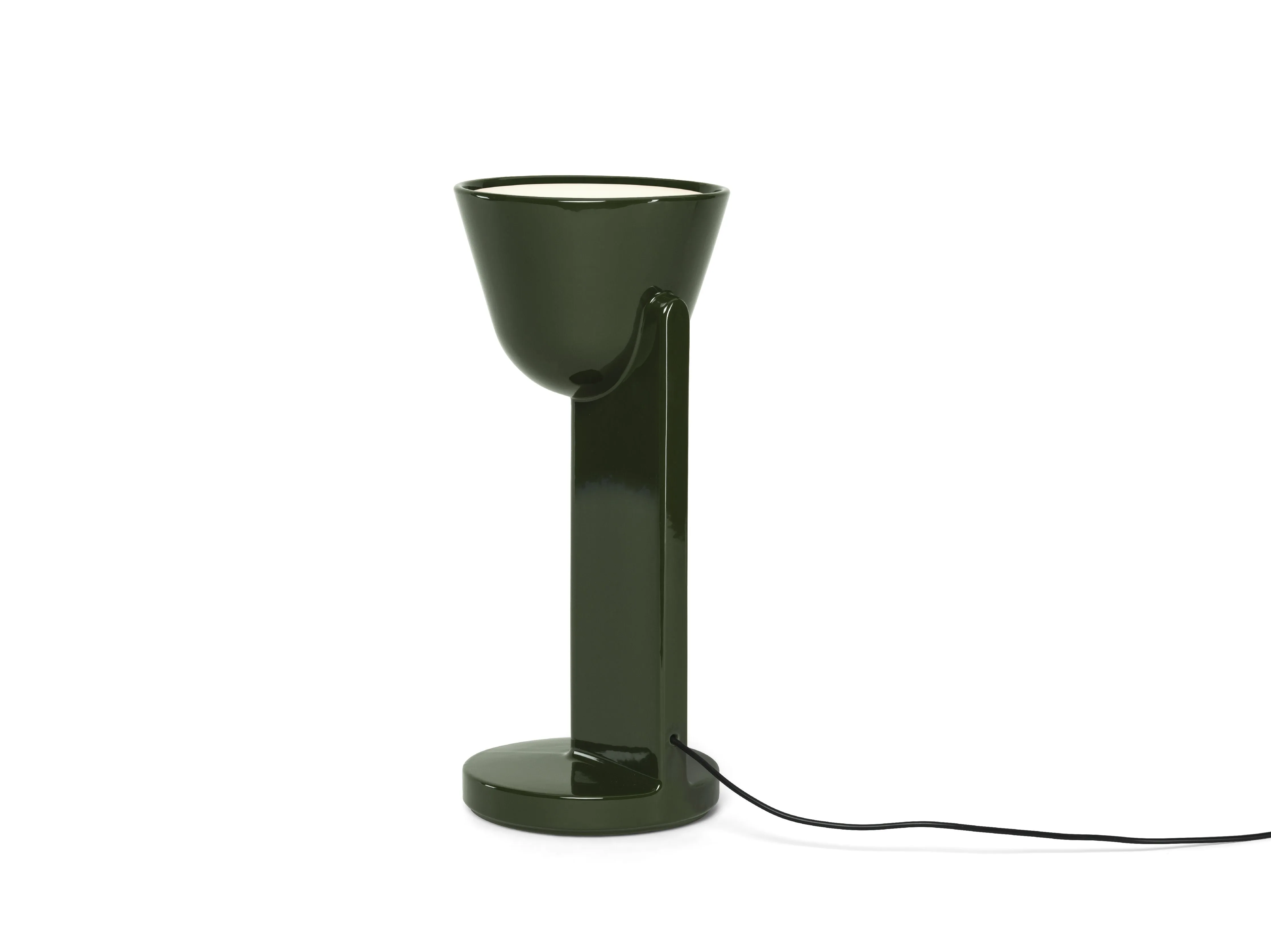 Flos Cramique Table Lamp Up, Moss Green