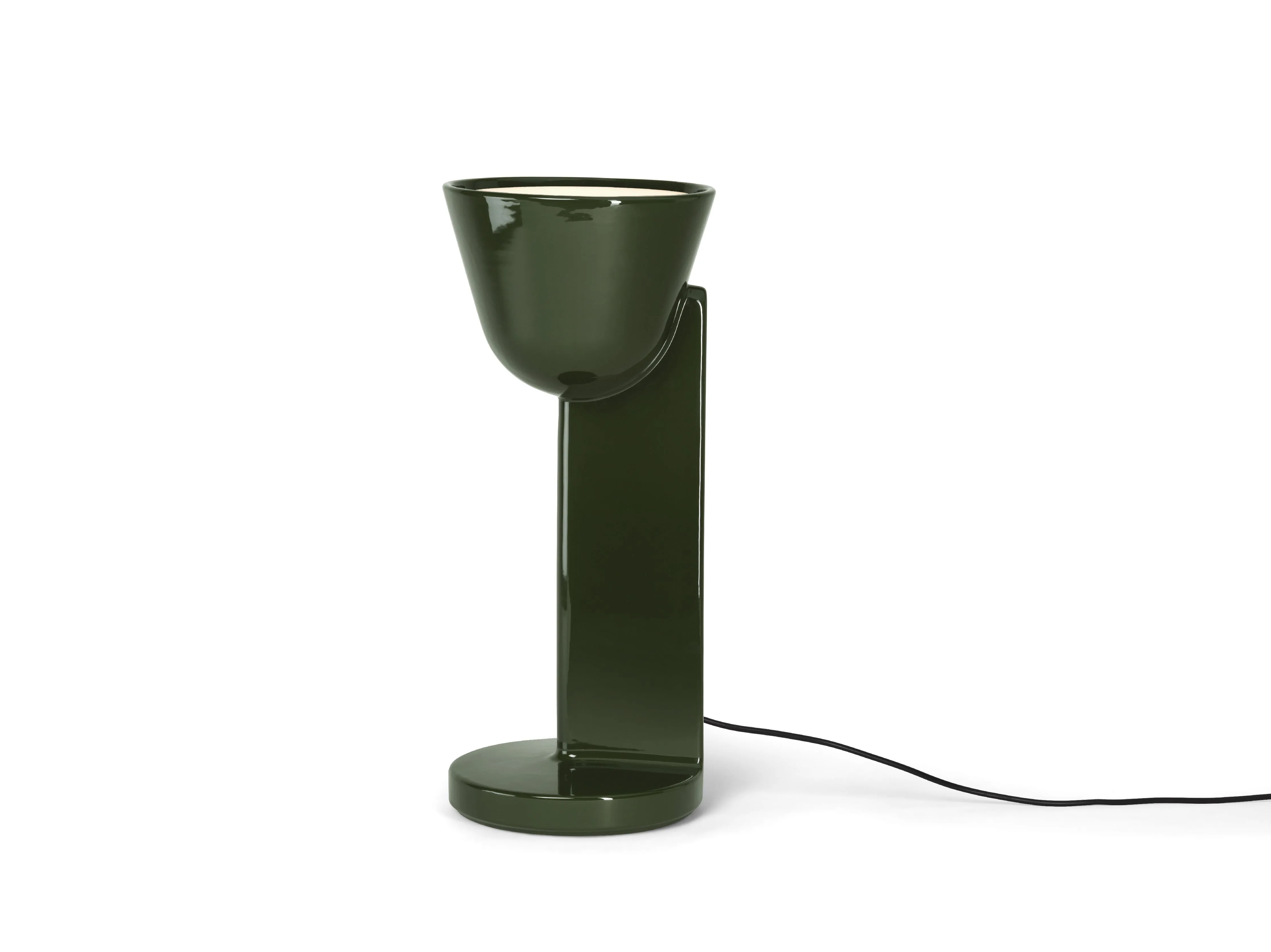 Flos Cramique Table Lamp Up, Moss Green