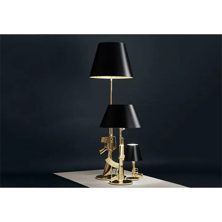 Flos Guns Lounge Floor Lamp, Gold/Black