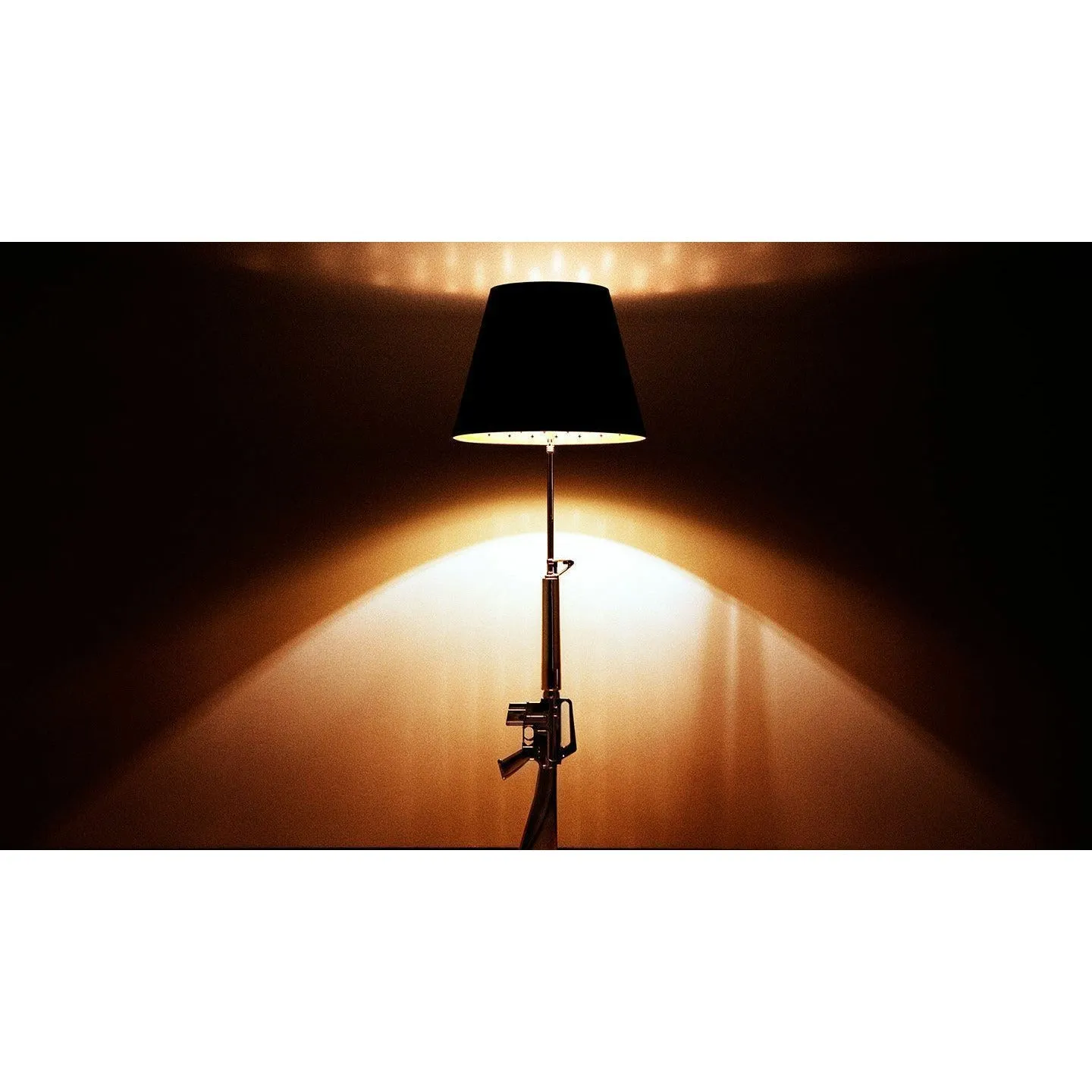 Flos Guns Lounge Floor Lamp, Gold/Black