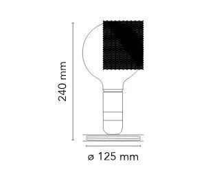 Flos Lampadina Led Table Lamp, Orange