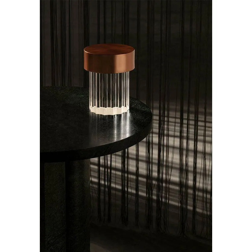 Flos Last Order Fluted Table Lamp, Steel