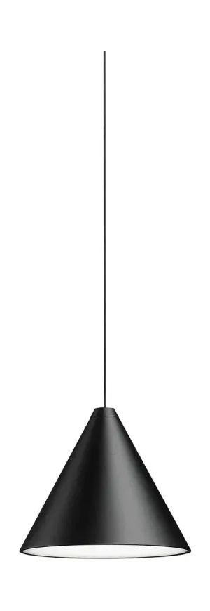 Flos String Light Cone Pot Pendulum Dimmable 12 M, Black