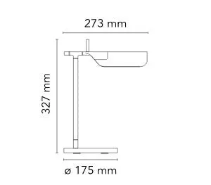 Flos Tab Table Lamp, Blue Mat