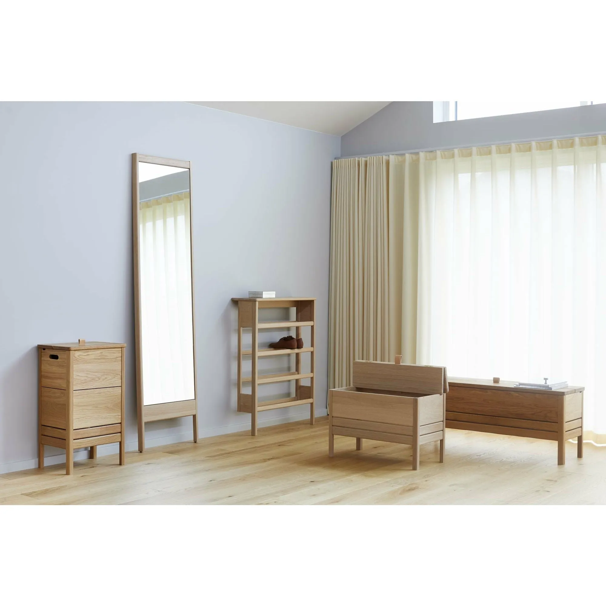Form & Refine A Line Storagebench 111 Cm. Oak