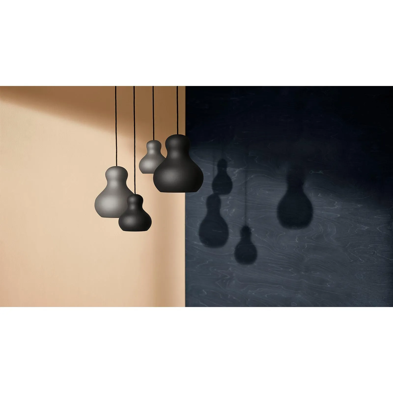 Fritz Hansen Calabash Suspension Lamp 22 Cm, Grey Meteor