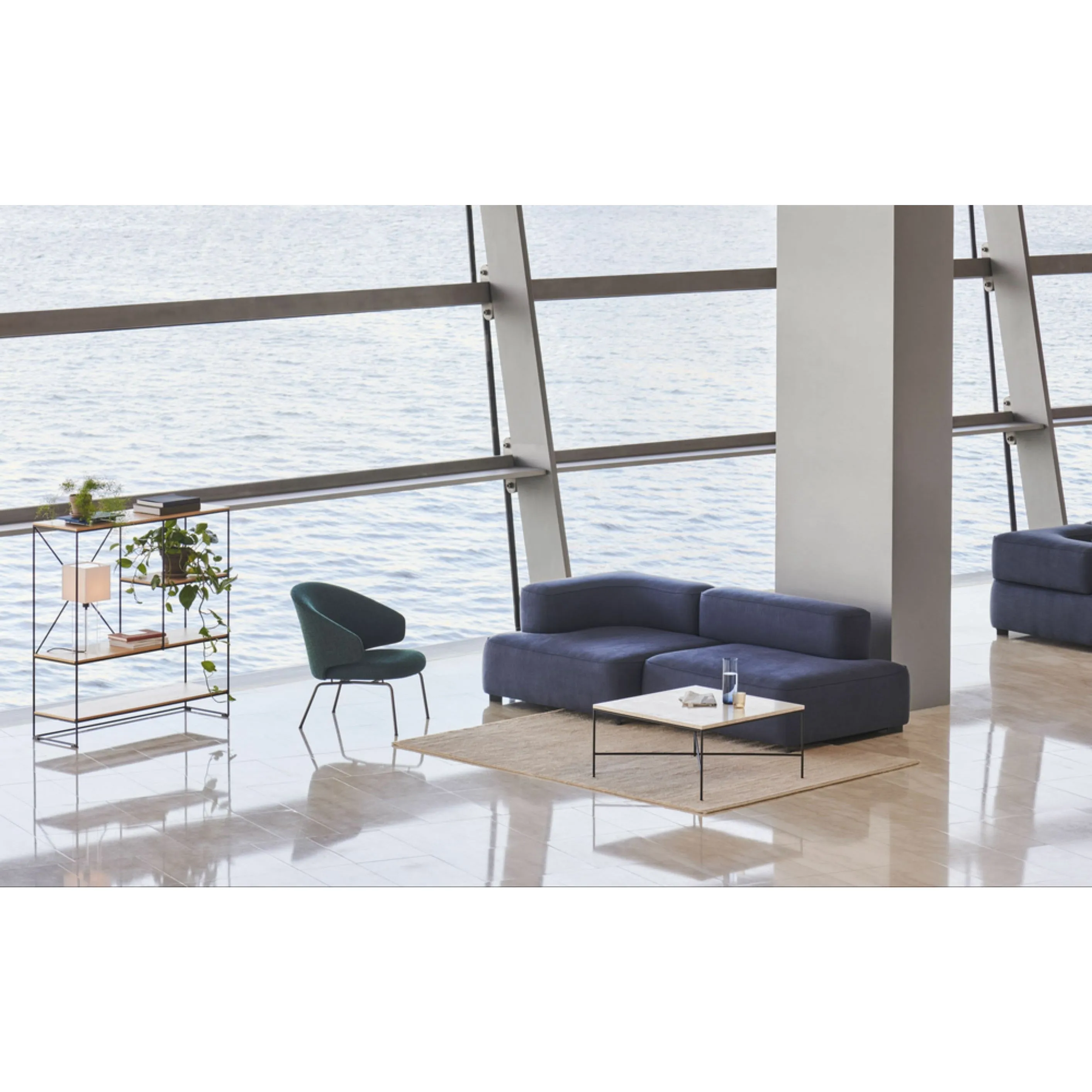 Fritz Hansen Pl240 4 Alphabet 2 Seater Sofa Hue, Fossil
