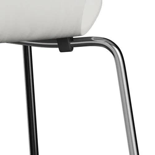 Fritz Hansen Series 7 Chair Unupholstered, Chrome/Dyed Ash White