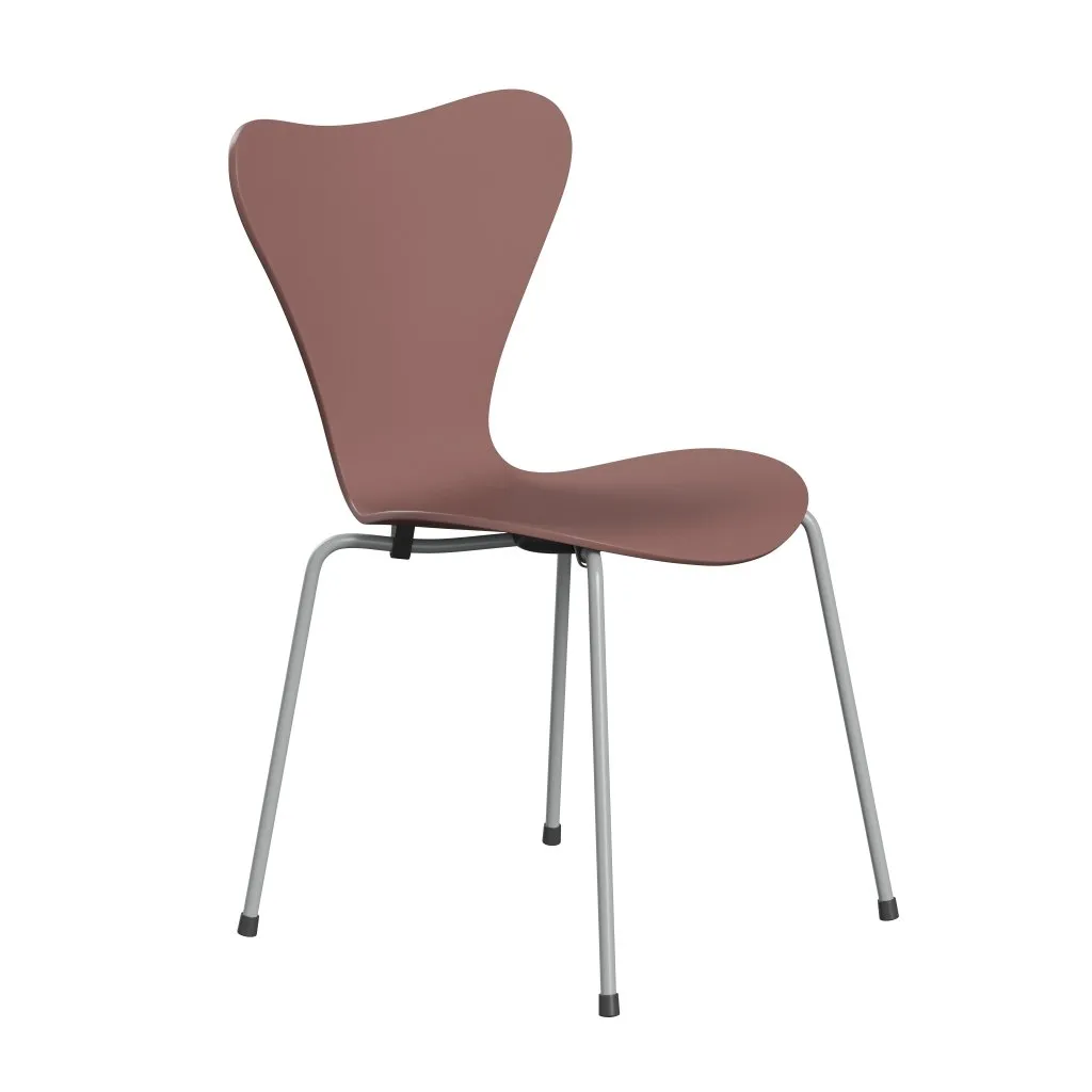 Fritz Hansen Series 7 Chair Unupholstered, Nine Grey/Coloured Ash Wild Rose