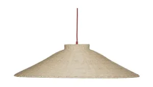 Hbsch Chand Ceiling Lamp, Natural/Red