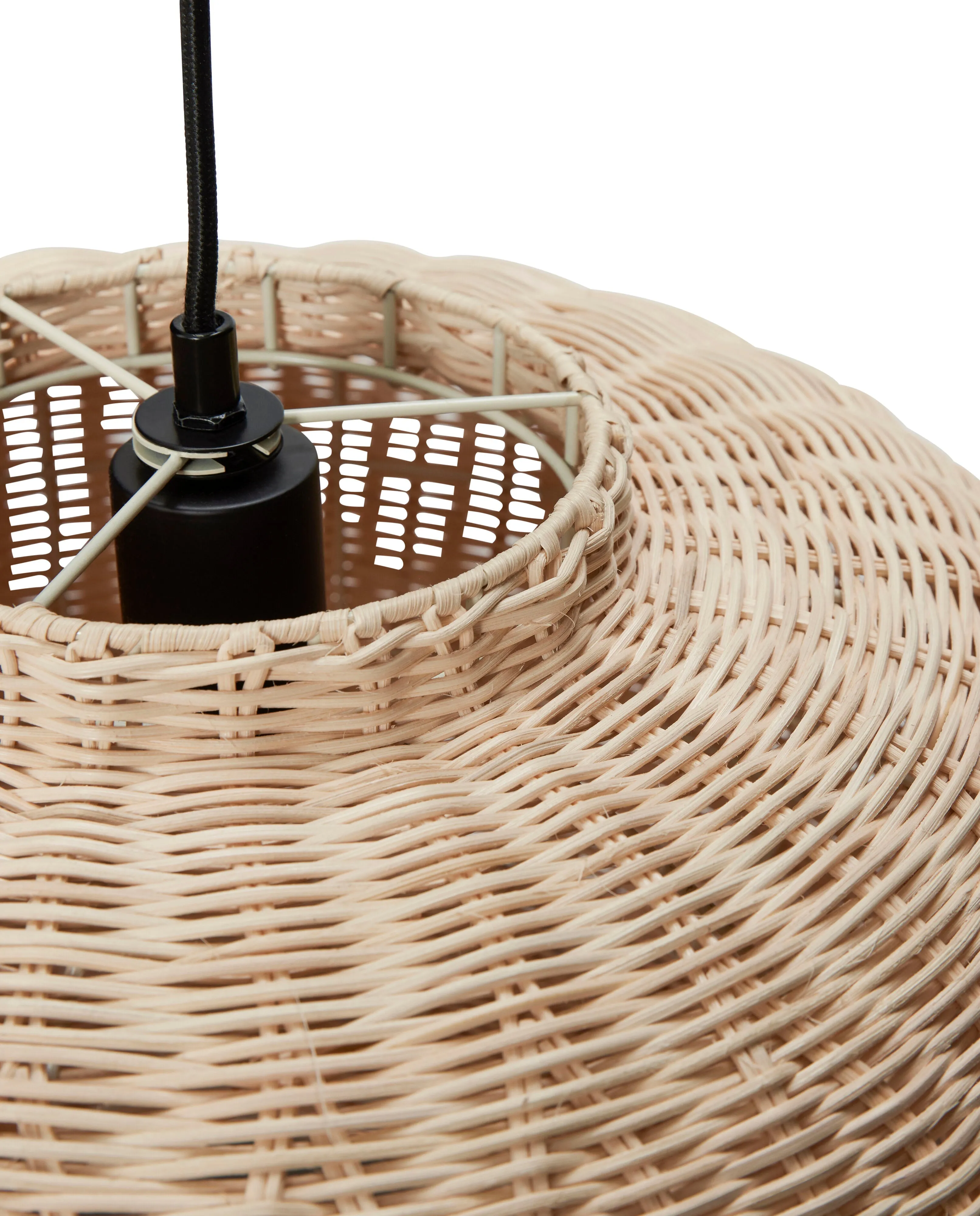 Hbsch Chand Pendant Ellipse Natural