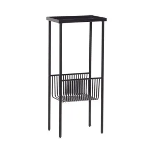 Hbsch Eyrie Console Table Metal Matt, Black