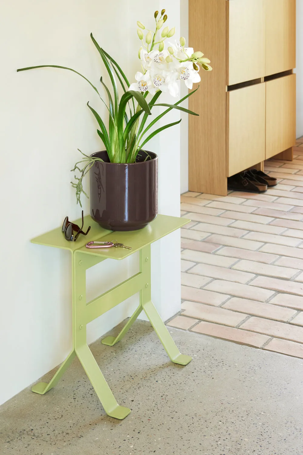 Hbsch Fold Side Table, Light Green
