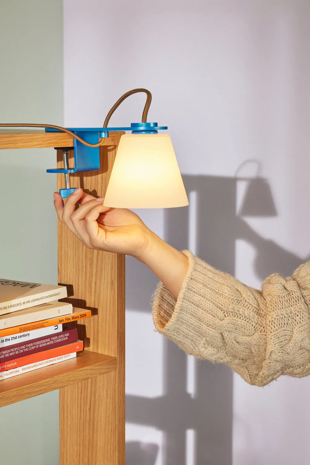 Hbsch Lure Wall Lamp, Blue