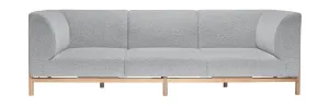 Hbsch Moment 3 Seater Sofa, Grey/Natural