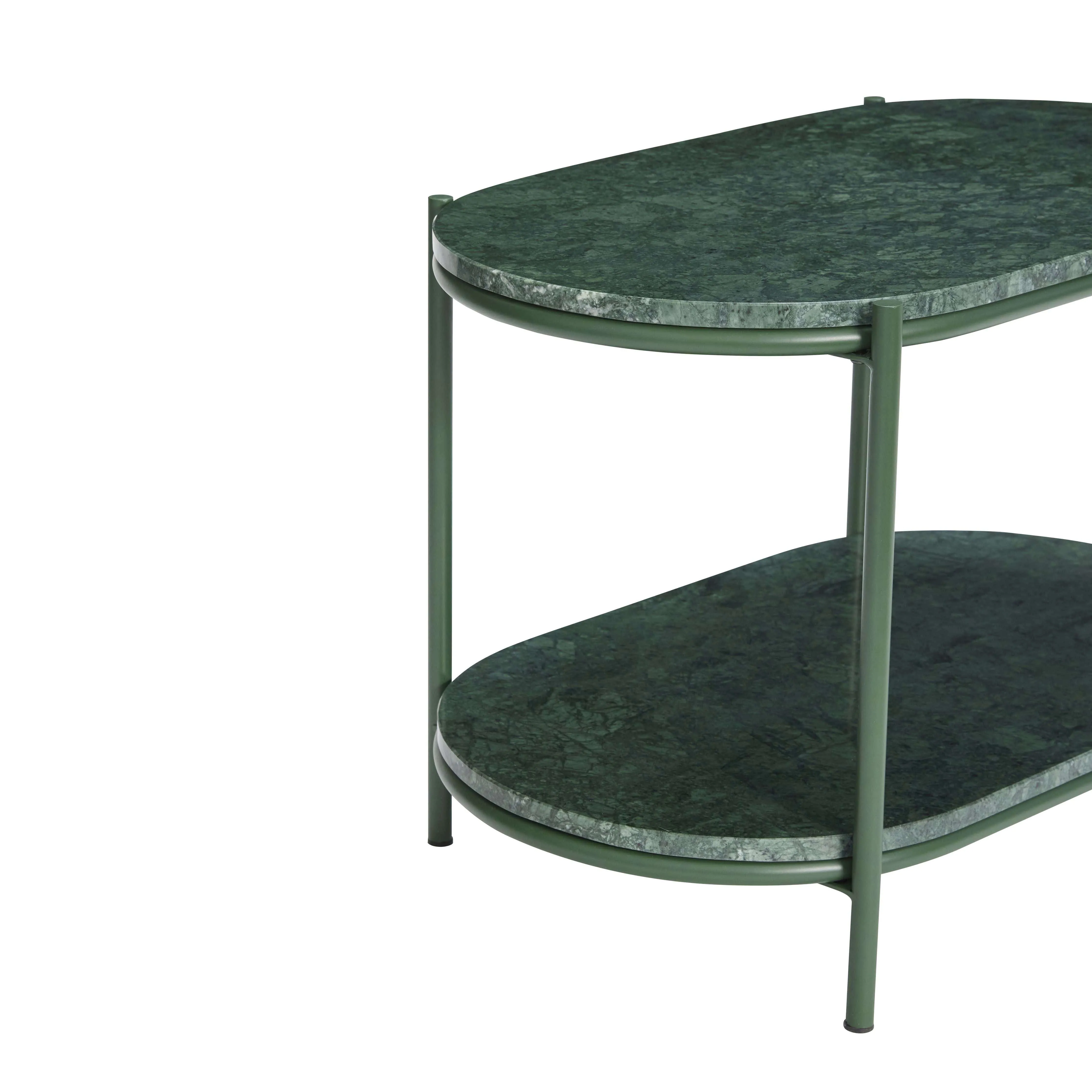 Hbsch Nusa Table Metal/Marble Green