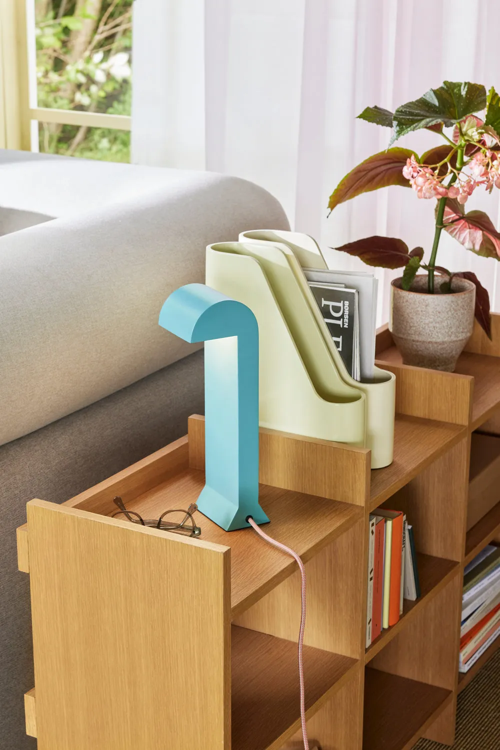 Hbsch Soothe Table Lamp, Turquoise