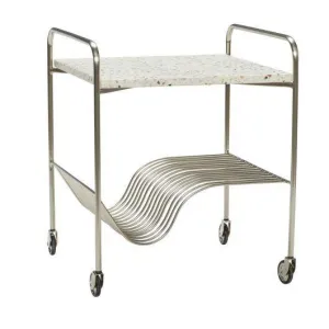 Hbsch Wave Trolley Nickel/Tarrazzo