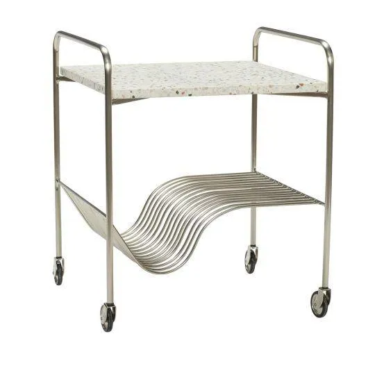 Hbsch Wave Trolley Nickel/Tarrazzo