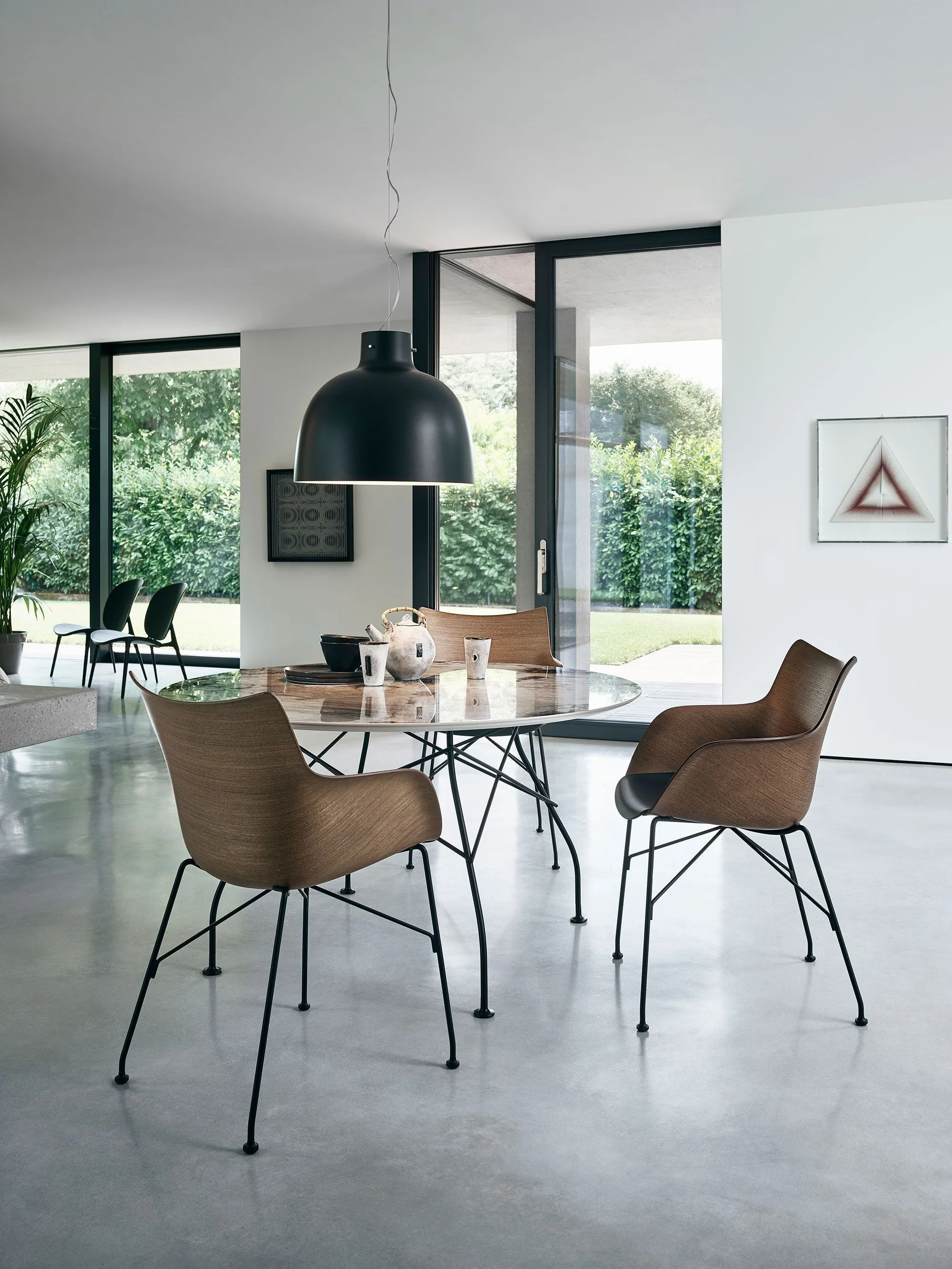 Kartell Bellissima Glossy Suspension Lamp, Pink