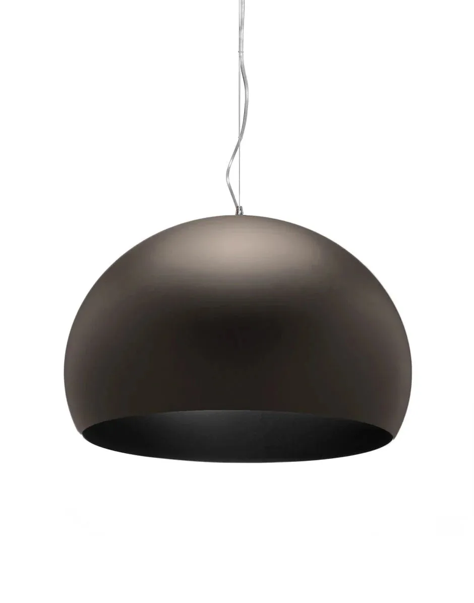 Kartell Fl/Y Suspension Lamp Big, Mat Brown