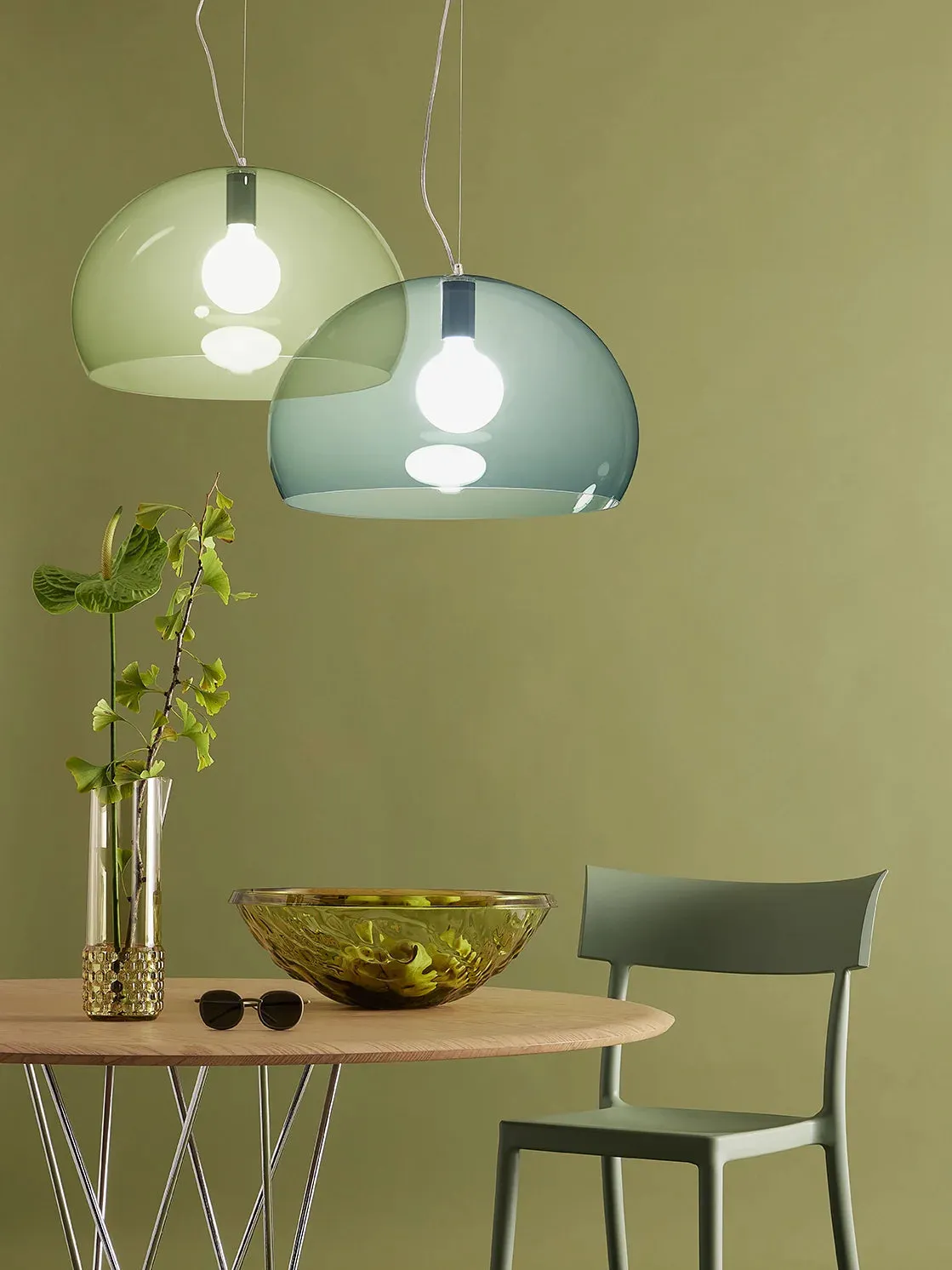 Kartell Fl/Y Suspension Lamp, Black