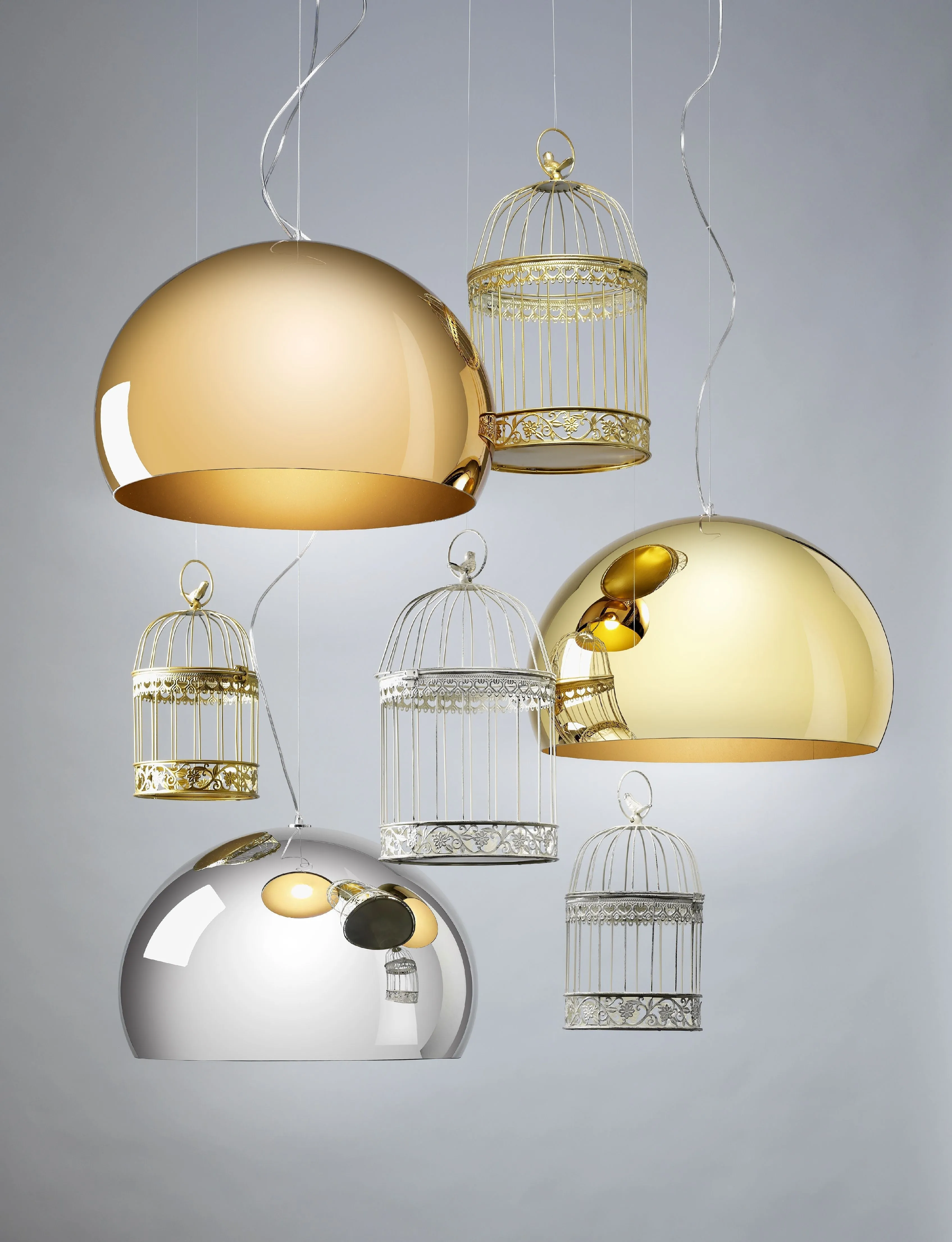 Kartell Fl/Y Suspension Lamp, Chrome