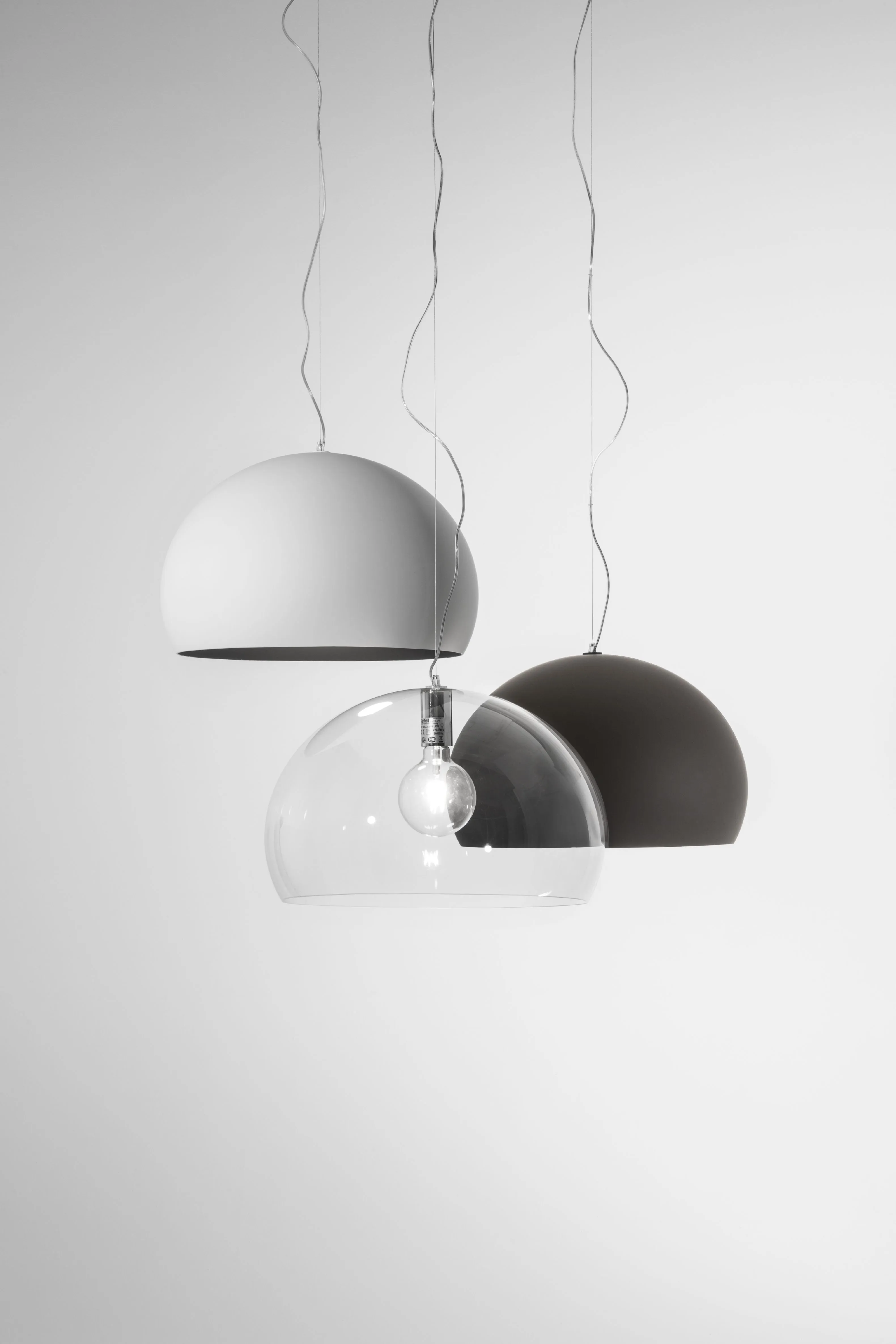Kartell Fl/Y Suspension Lamp, Chrome