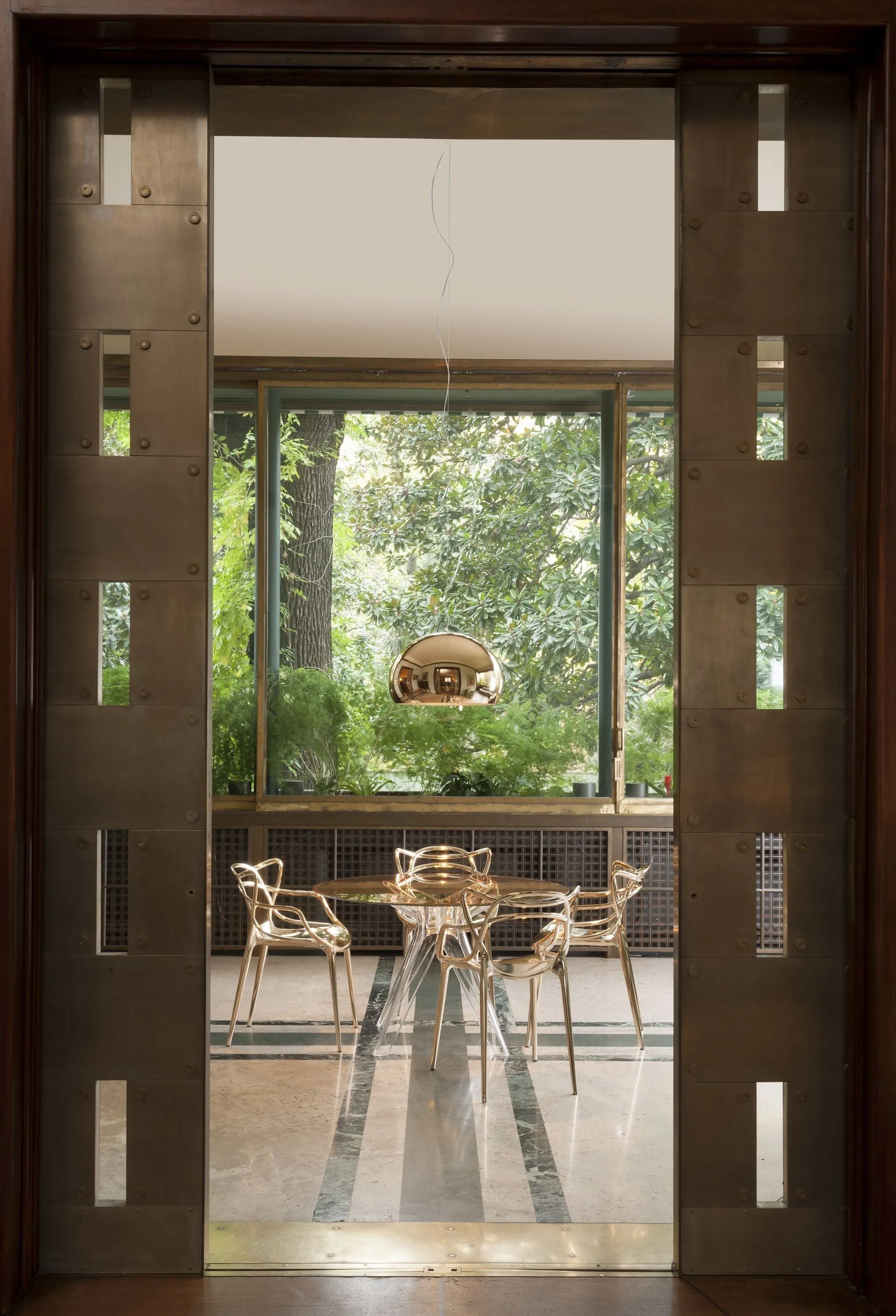 Kartell Fl/Y Suspension Lamp, Chrome