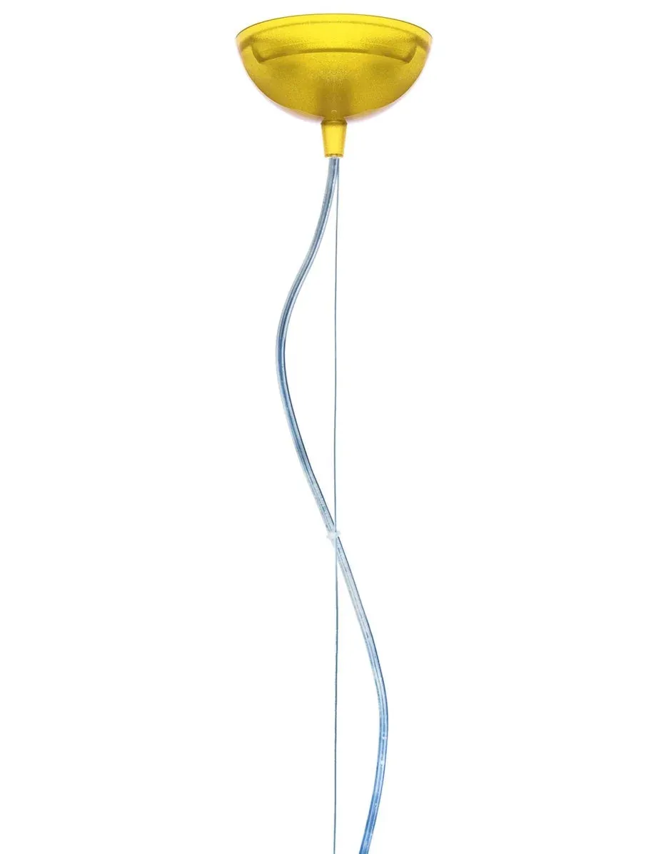 Kartell Fl/Y Suspension Lamp Small, Transparent/Yellow