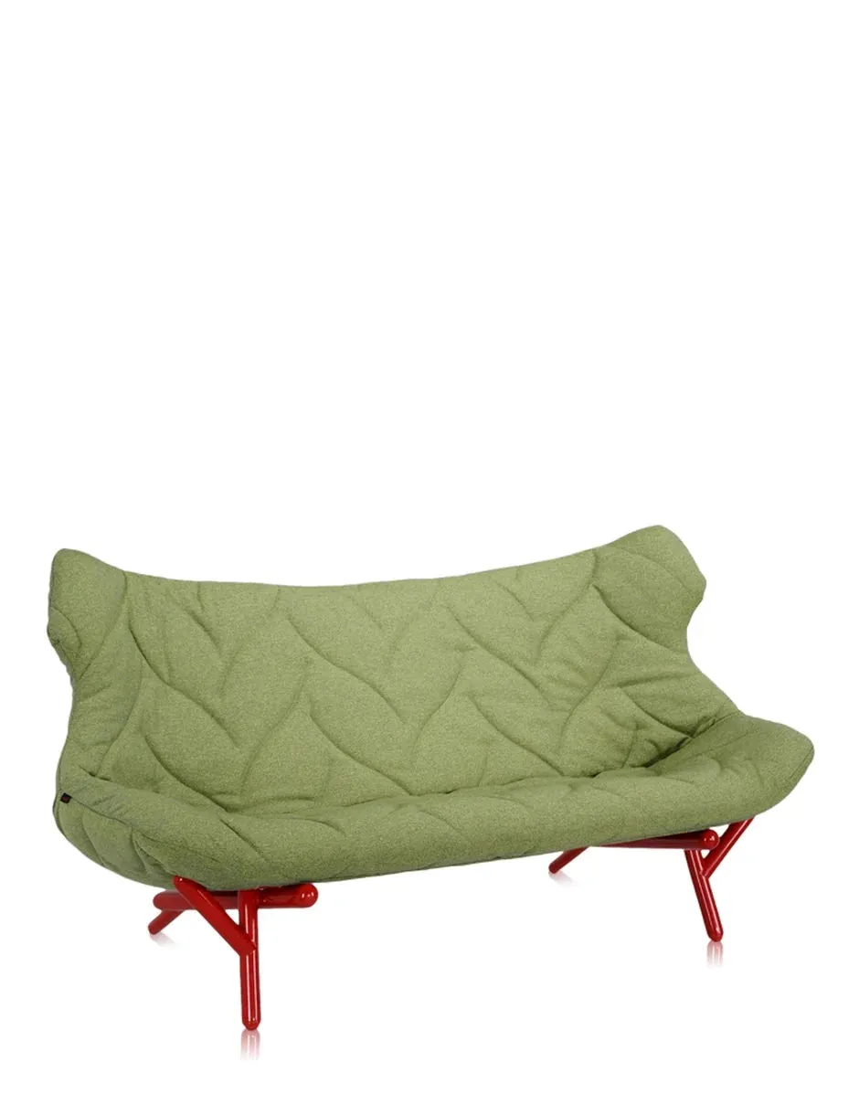 Kartell Foliage Sofa Trevira, Red/Green