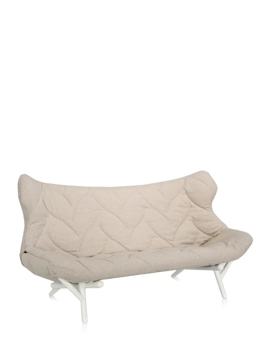 Kartell Foliage Sofa Trevira, White/Beige