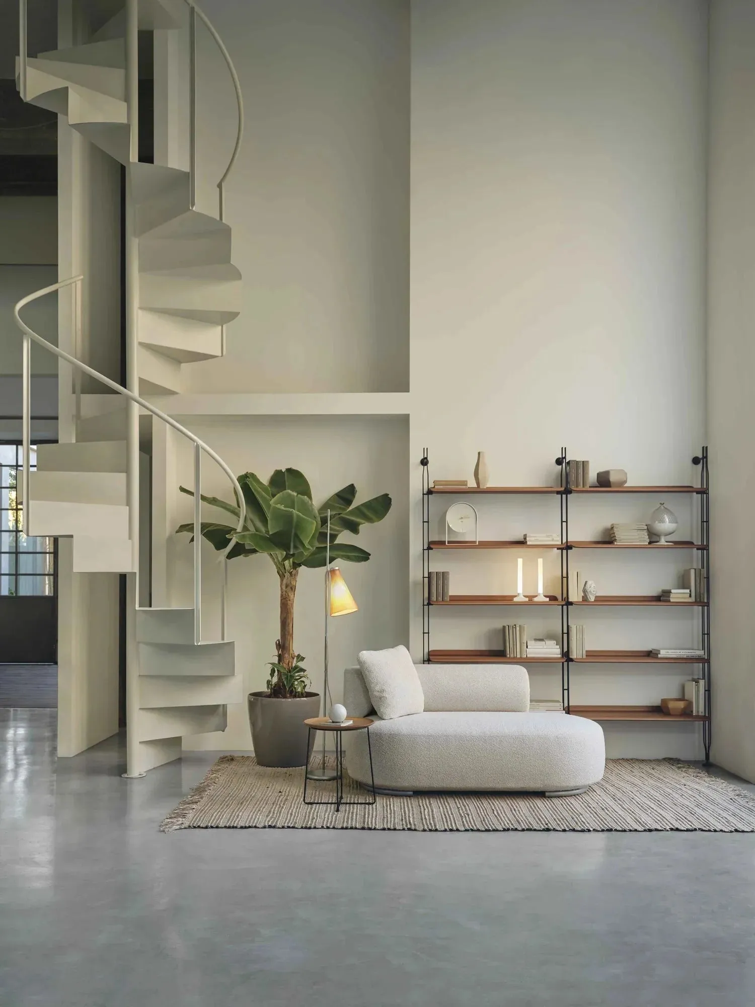 Kartell K Lux Floor Lamp, Grey Stand/Smoke