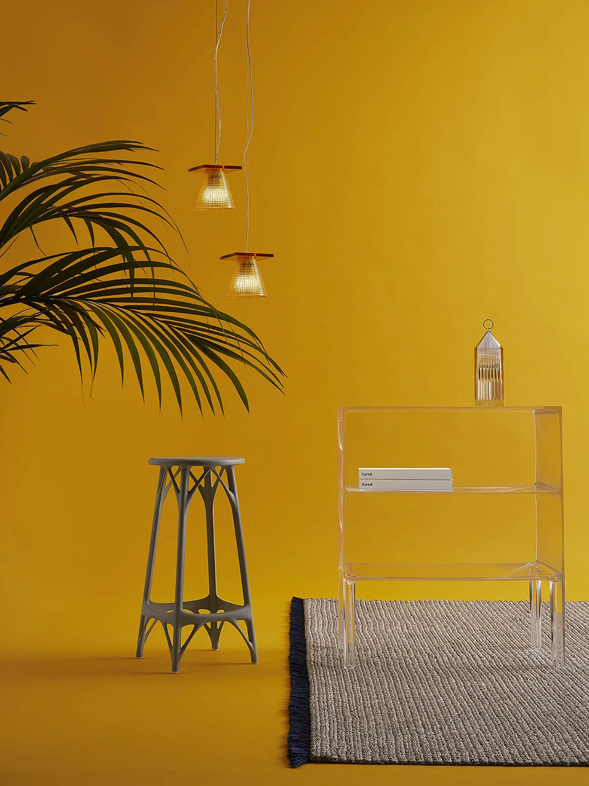 Kartell Light Air Tissue Suspension Lamp, Crystal