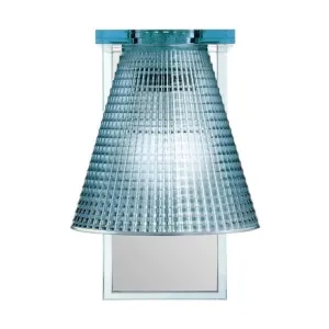 Kartell Light Air Transparent Wall Light, Light Blue