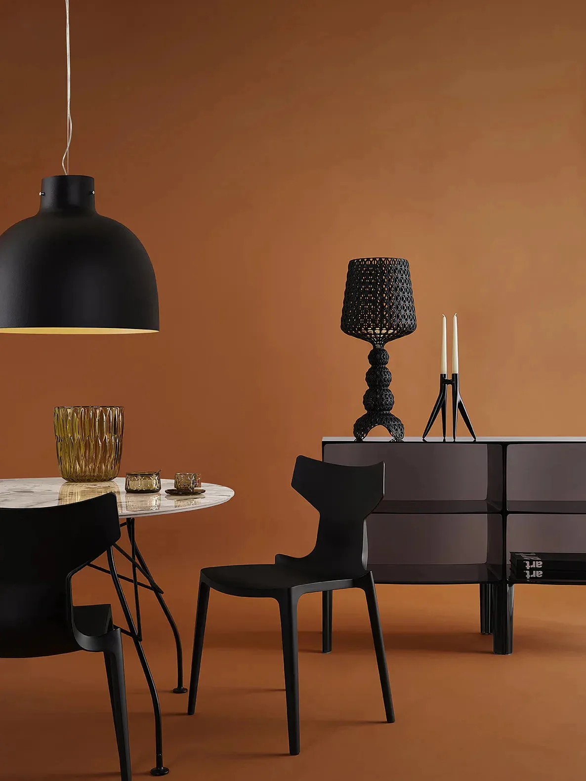 Kartell Mini Kabuki Table Lamp, Black