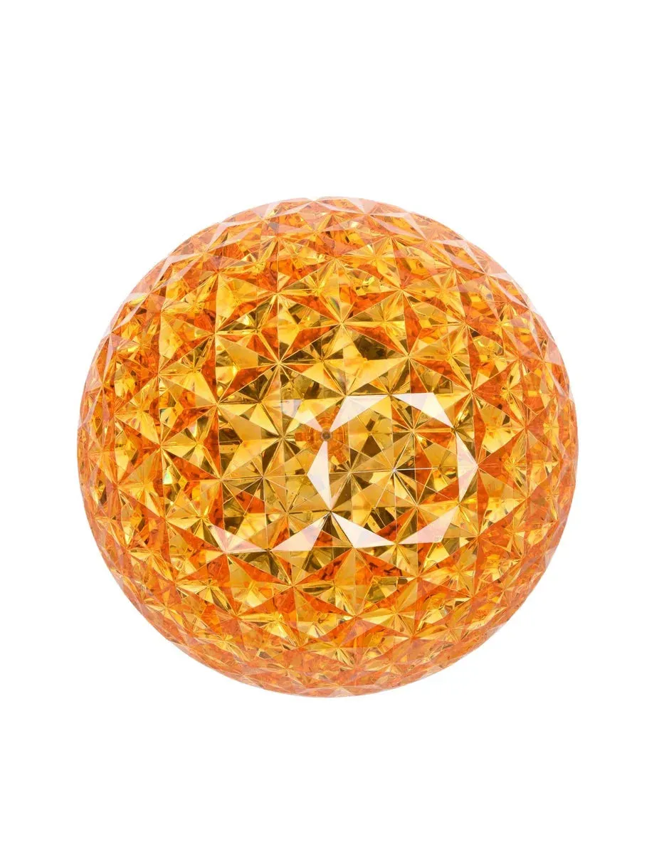 Kartell Planet Table Lamp With Base, Yellow