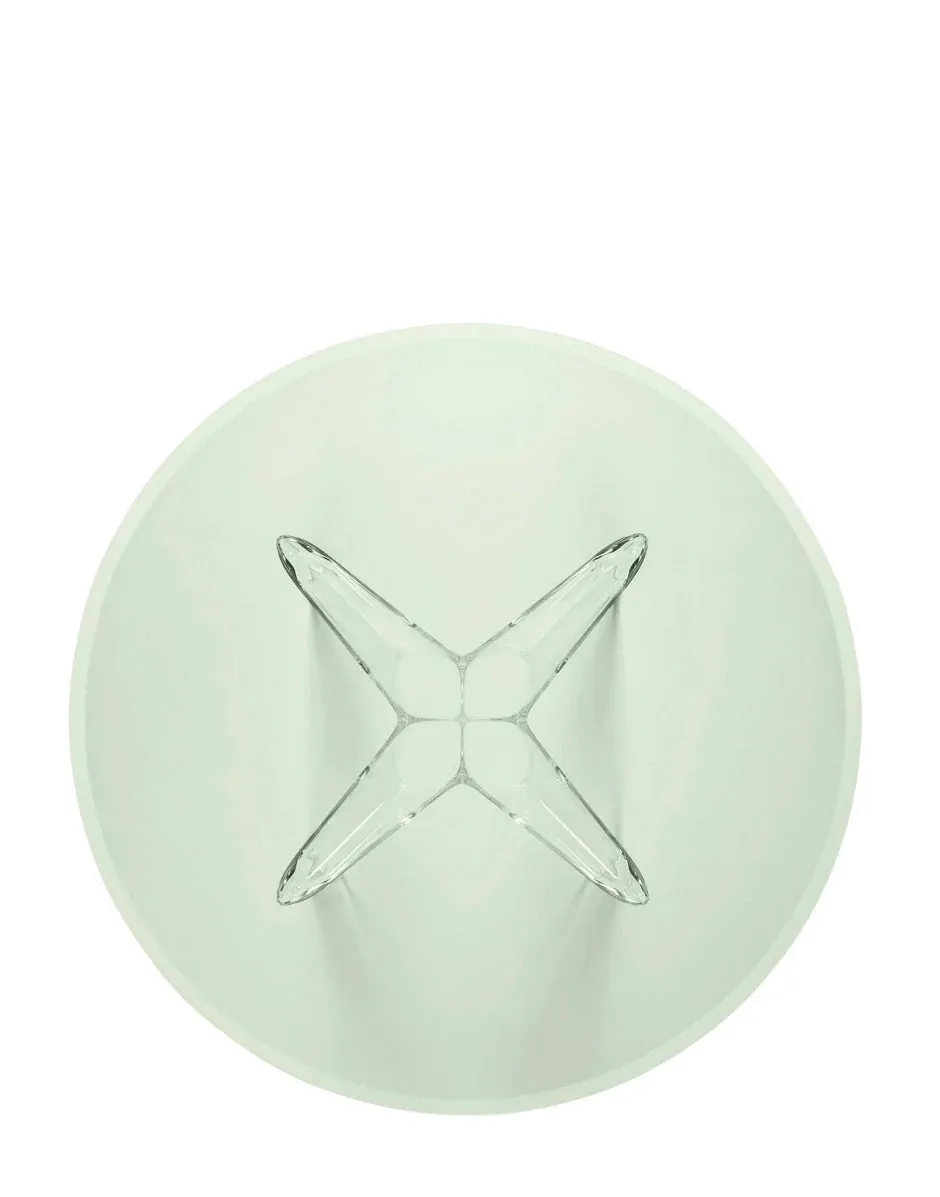 Kartell Sir Gio Table Round, Crystal/Green