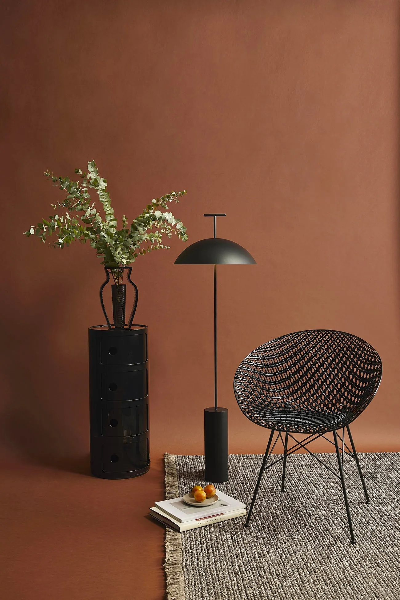 Kartell Smatrik Chair, Plum/Plum