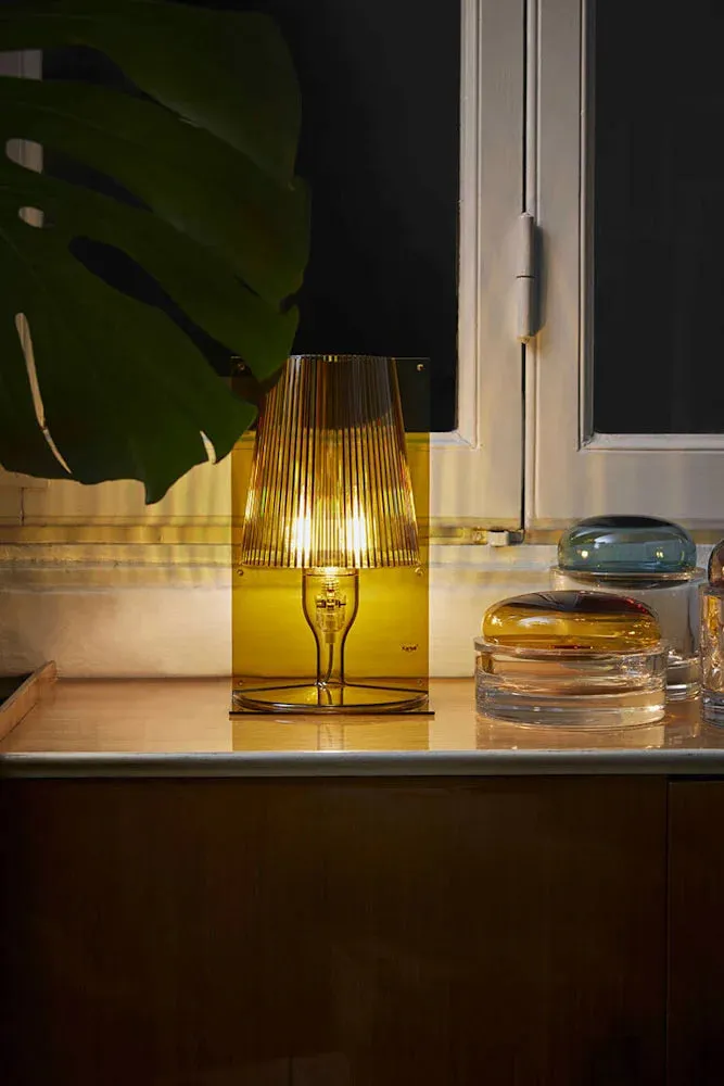 Kartell Take Table Lamp, Amber