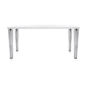 Kartell Top Top Table Glass 160x80 Cm, White